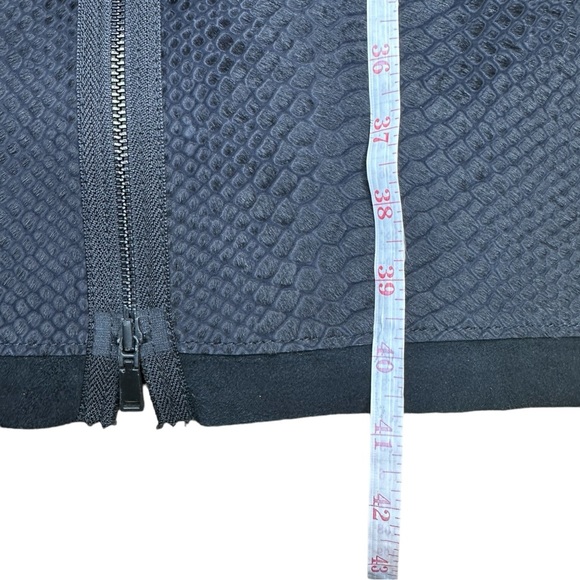 TAHARI Black Genuine Leather CORALIE Dress - Picture 9 of 9